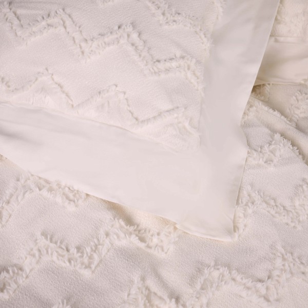 Фото - Комплект постельного белья MirSon Pique Cotton Snow mountain 175х210 см (2200006536406)